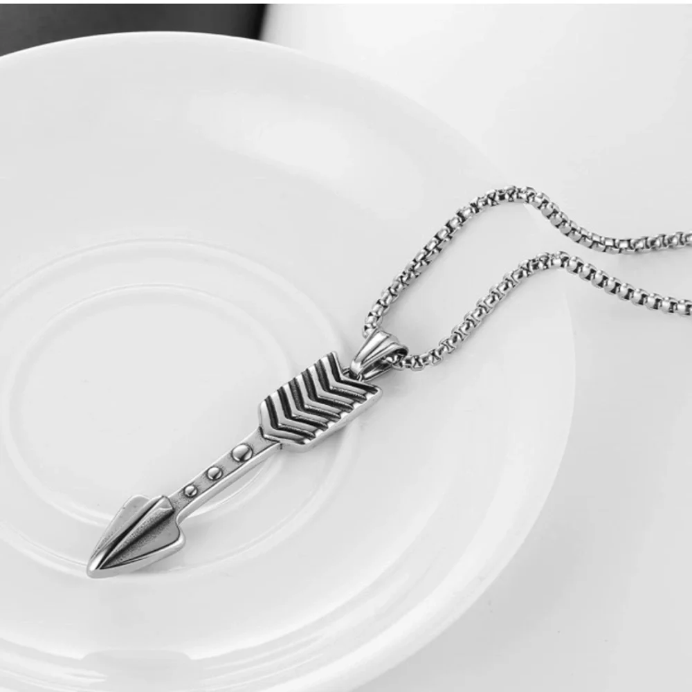 Arrow Stainless Steel Pendant Necklace